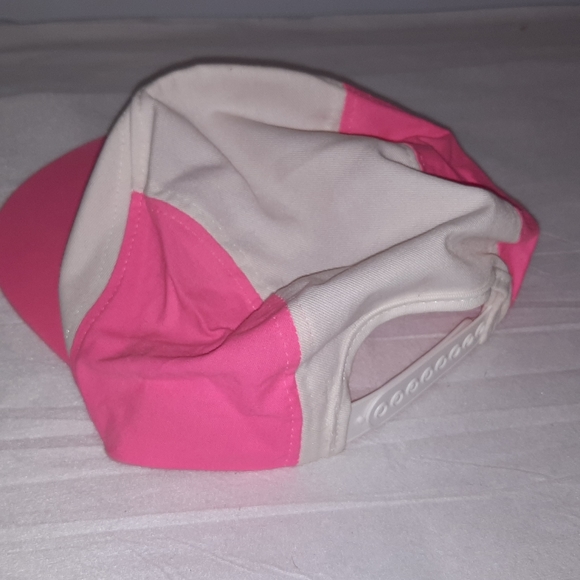 Vintage 89 Labatt Neon Pink snapback painters style hat - Picture 3 of 9